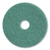 Twister Floor Pad, 11" Diameter, Green, 2/Carton