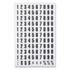 Heavy-Duty Board Magnets, Numbers, 0.75" Tall, Black Characters, 109 Pieces