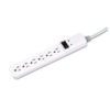 Basic Home/Office Surge Protector, 6 AC Outlets, 6 ft Cord, 450 J, Platinum