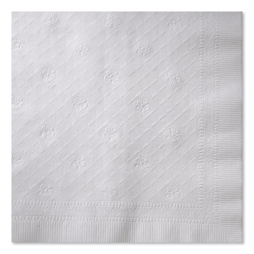 Universal Dinner Napkins, 1-Ply, 17" x 17", 1/4 Fold, White, 4008/Carton