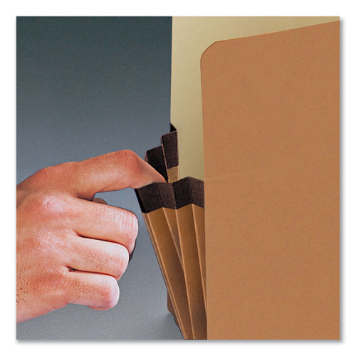Colored File Pockets, 3.5" Expansion, Legal Size, Assorted Colors, 5/Pack