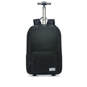 Bleecker Recycled Rolling Backpack, Fits Devices Up to 15.6", 12.5 x 8 x 19, Dark Gray