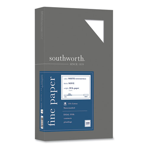 Southworth 25% Cotton Business Paper - Red Ruled