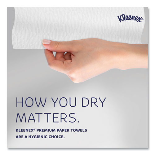 Hard Roll Paper Towels with Premium Absorbency Pockets with Colored Core, Blue Core, 1-Ply, 7.5" x 700 ft, White, 6 Rolls/CT
