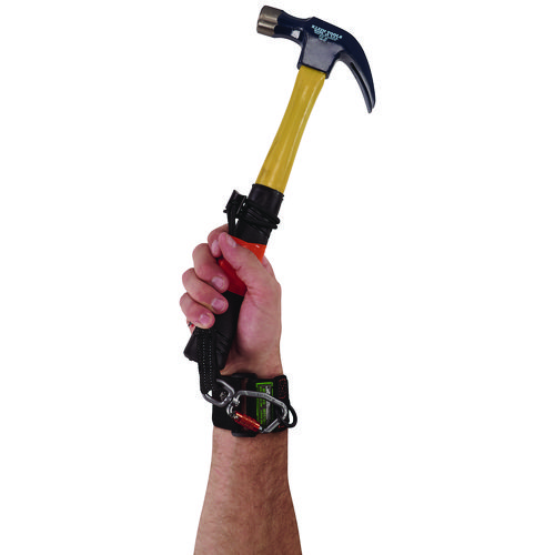 Squids 3123 Tool Wristband with D-Ring Anchor, 5 lb Max Working Capacity, 18" Long, Black