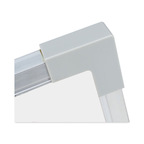 Framed Dry Erase Board, 48" x 36", White Surface, Satin Aluminum Frame