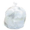 Linear Low-Density Can Liners, 60 gal, 2 mil, 38" x 58", Clear, 100/Carton