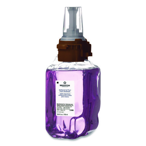 Antibacterial Foaming Hand Soap Refill for ADX-7 Dispenser, Plum Scent, 700 mL, 4/Carton
