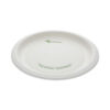 EarthChoice Pressware Compostable Dinnerware, Plate, Paper, 9" dia, White, 450/Carton