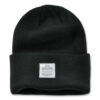 N-Ferno 6806 Cuffed Rib Knit Winter Hat, One Size Fits Most, Black