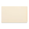 Deluxe Reinforced End Tab Folders, Straight Tabs, Legal Size, 0.75" Expansion, Manila, 100/Box