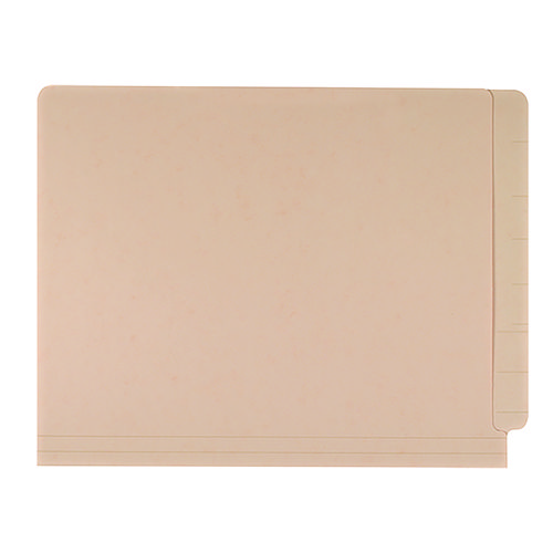 Economy End Tab File Folder, Straight Tabs, Letter Size, 0.75" Expansion, Manila, 100/Box