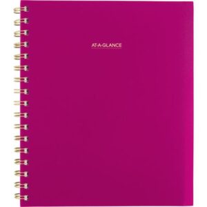 Harmony Weekly/Monthly Poly Planner, 8.88 x 7.69, Purple/Gold Cover, 13-Month (Jan to Jan): 2025 to 2026