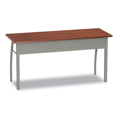 Trento Line Rectangular Desk, 59.13" x 23.63" x 29.5", Cherry