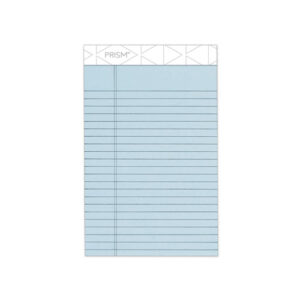 Prism + Colored Writing Pads, Narrow Rule, 50 Pastel Blue 5 x 8 Sheets, 12/Pack