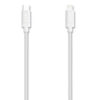 Braided Apple Lightning Cable to USB-C Cable, 6 ft, White