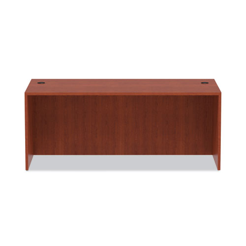 Alera Valencia Series Straight Front Desk Shell, 71" x 35.5" x 29.63", Medium Cherry