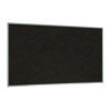 Natural Cork Bulletin Board with Aluminum Frame, 87.91" x 48.5", Chocolate Surface, Satin Aluminum Frame