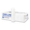 High-Density Commercial Can Liners, 33 gal, 17 mic, 33" x 40", Clear, Interleaved Roll, 25 Bags/Roll, 10 Rolls/Carton
