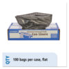 Total Recycled Content Plastic Trash Bags, 30 gal, 1.3 mil, 30" x 39", Black/Brown, 100/Carton