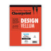 Design Vellum Paper, 16 lb Bristol Weight, 8.5 x 11, Translucent White, 50/Pad