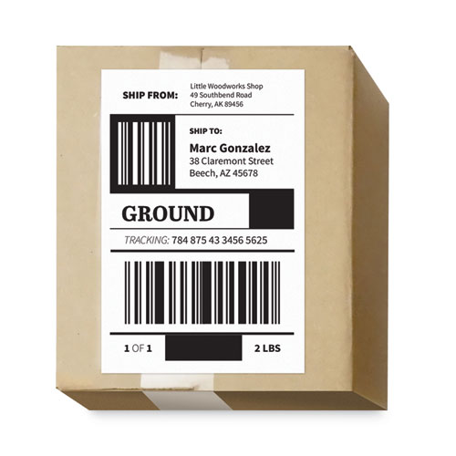 Maco White Half-sheet Internet Labels
