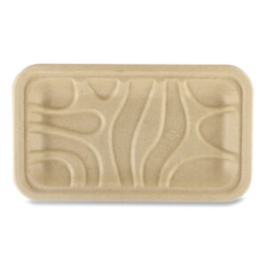 Fiber Trays, 8.3 x 4.9 x 0.7, Natural, Paper, 500/Carton