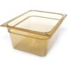 StorPlus High Heat Food Pan, 8.7 qt, 10.38 x 12.75 x 6, Amber, Plastic