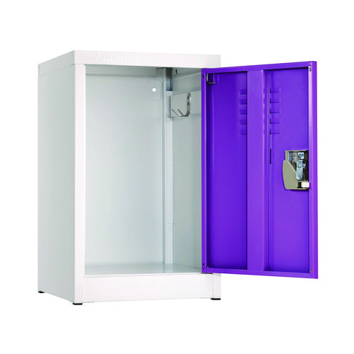 Steel Storage Locker, 1 Compartment, 15 x 15 x 24, Purple