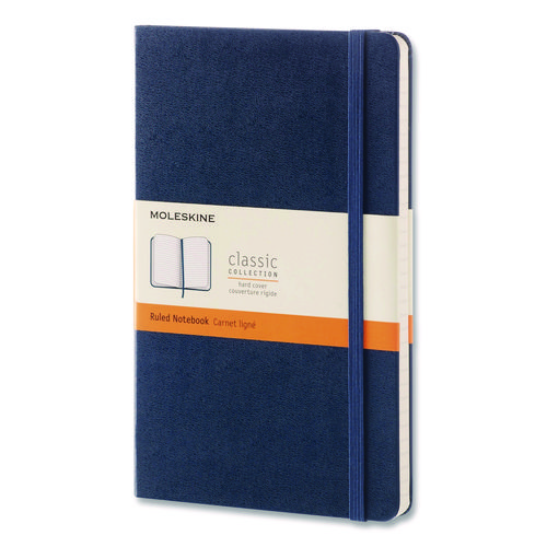 Classic Collection Hard Cover Notebook, 1-Subject, Dotted Rule, Sapphire Blue Cover, (240) 8.25 x 5 Sheets
