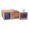 Low-Lint Cleaning Cloth, 1-Ply, 9 x 16.5, Unscented, Turquoise, 100/Box, 8 Boxes/Carton