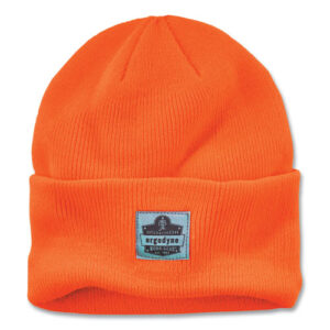 N-Ferno 6806 Cuffed Rib Knit Winter Hat, One Size Fits Most, Orange