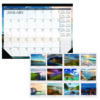 Recycled Earthscapes Desk Pad Calendar, Seascapes Photography, 22 x 17, Black Binding/Corners,12-Month (Jan to Dec): 2025
