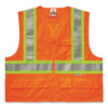GloWear 8235ZX Class 2 Two-Tone X-Back Vest, Polyester, 2X-Large/3X-Large, Orange