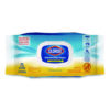 Disinfecting Cleaning Wipes, Flex Pack, 1-Ply, 8 x 7, Lemon Scent, White, 75 Towels/Box
