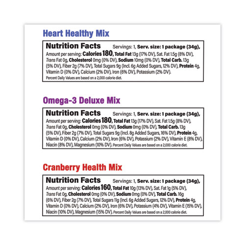 Healthy Trail Mix Snack Packs, 1.2 oz Pouch, 50 Pouches/Carton