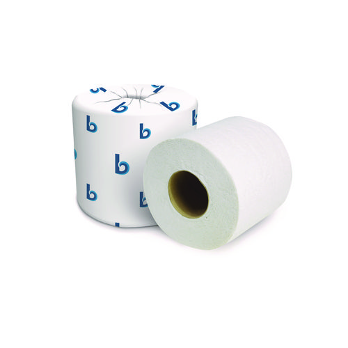2-Ply Toilet Tissue, Septic Safe, White, 125 ft Roll Length, 500 Sheets/Roll, 96 Rolls/Carton