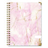 Marble Weekly/Monthly Planner, 11 x 8.5, Pink Marble/Gold Cover, 14-Month: Nov 2024 to Dec 2025