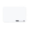 Dry Erase Lap Board, 11.88" x 8.25", White Surface