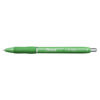 S-Gel Fashion Barrel Gel Pen, Retractable, Medium 0.7 mm, Black Ink, Green Barrel, 4/Pack