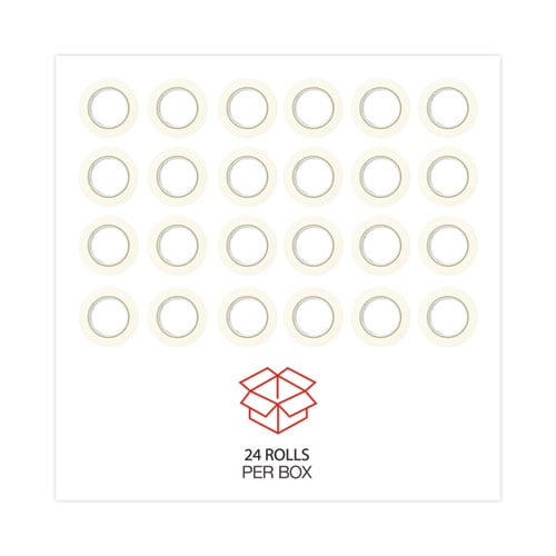 General-Purpose Masking Tape, 3" Core, 48 mm x 54.8 m, Beige, 24/Carton