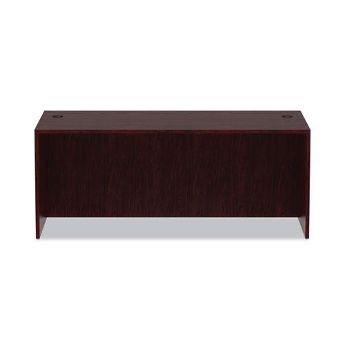Alera Valencia Series Straight Front Desk Shell, 71" x 35.5" x 29.63", Mahogany