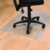 Cleartex Advantagemat Phthalate Free PVC Chair Mat for Hard Floors, 53" w x 45" l, Clear