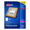 White Shipping Labels-Bulk Packs, Inkjet/Laser Printers, 5.5 x 8.5, White, 2/Sheet, 250 Sheets/Box