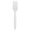 SmartStock Plastic Cutlery Refill, Series-B, Mediumweight Fork, White, 40/Pack, 24 Packs/Carton