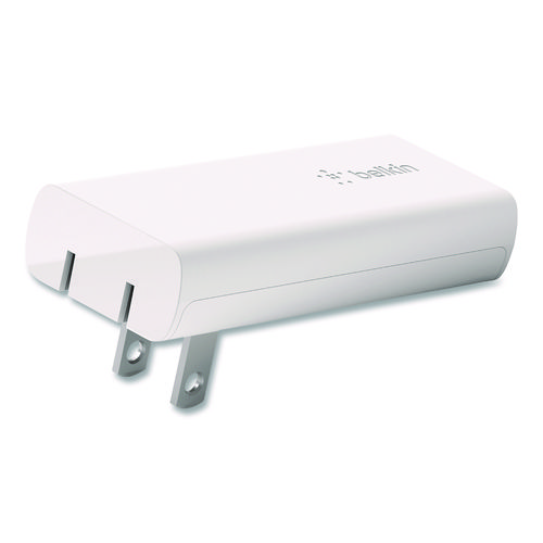 BOOST CHARGE Dual Wall Charger with PPS + USB-C Cable with Lightning Connector, White