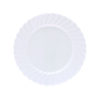 Classicware Plastic Dinnerware, Plate, 6" dia, White, 180/Carton