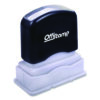 Pre-Inked Message Stamp with Blank Date Box, ENTERED, 1.63" x 0.38", Red Ink