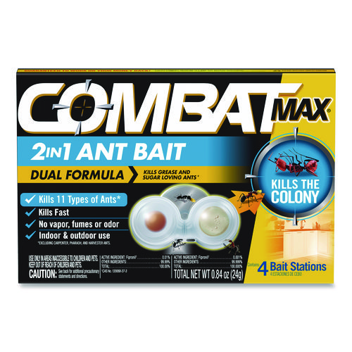 Max 2-in-1 Ant Bait, 4/Pack, 8 Packs/Carton