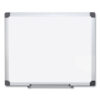 Porcelain Value Dry Erase Board, 48" x 96", White Surface, Satin Aluminum Frame
